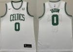 Boston Celtics #0 Jayson Tatum White Icon Sponsor Swingman Jersey