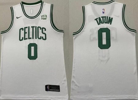 Boston Celtics #0 Jayson Tatum White Icon Sponsor Swingman Jersey
