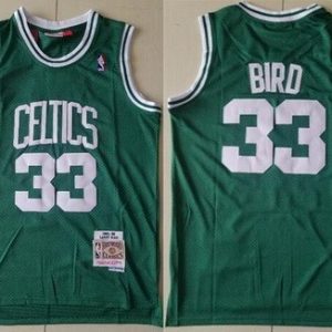 Boston Celtics #33 Larry Bird Green 1985 Hollywood Classic Swingman Jersey