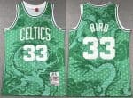 Boston Celtics #33 Larry Bird Green Dragon Swingman Jersey