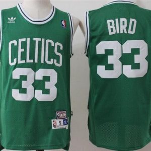 Boston Celtics #33 Larry Bird Green Hollywood Classic Swingman Jersey