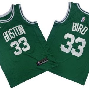 Boston Celtics #33 Larry Bird Green Icon Swingman Jersey