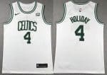 Boston Celtics #4 Jrue Holiday White Icon Sponsor Swingman Jersey