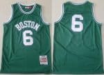 Boston Celtics #6 Bill Russell Green Boston 1962 Throwback Swingman Jersey