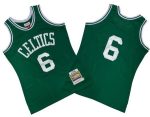 Boston Celtics #6 Bill Russell Green Boston 1967 Throwback Swingman Jersey
