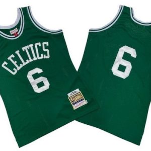 Boston Celtics #6 Bill Russell Green Boston 1967 Throwback Swingman Jersey
