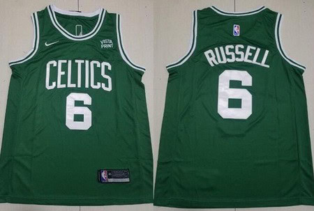Boston Celtics #6 Bill Russell Green Icon Sponsor Swingman Jersey