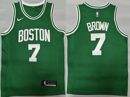 Boston Celtics #7 Jaylen Brown Green Icon Swingman Jersey