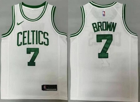 Boston Celtics #7 Jaylen Brown White Icon Swingman Jersey