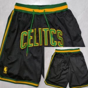 Boston Celtics Black Gold Just Don Shorts