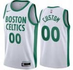 Boston Celtics Cusotm White 2021 City Stitched Swingman Jersey