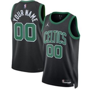 Boston Celtics Customized Black 2023 Statement Icon Swingman Jersey