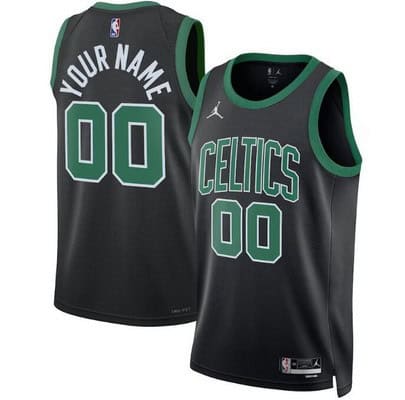 Boston Celtics Customized Black 2023 Statement Icon Swingman Jersey