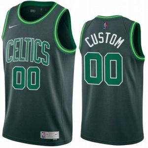 Boston Celtics Customized Green 2021 Earned Stitched Swingman Jersey