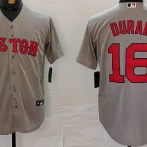Boston Red Sox #11 Jarren Duran Gray Player Name Cool Base Jersey