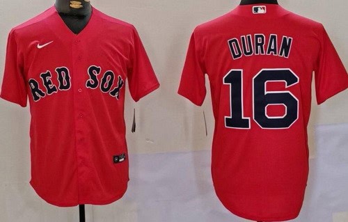 Boston Red Sox #11 Jarren Duran Red Player Name Cool Base Jersey