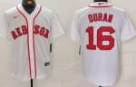 Boston Red Sox #11 Jarren Duran White Player Name Cool Base Jersey