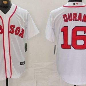 Boston Red Sox #11 Jarren Duran White Player Name Cool Base Jersey