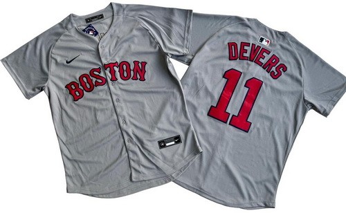 Boston Red Sox #11 Rafael Devers Gray Limited Jersey