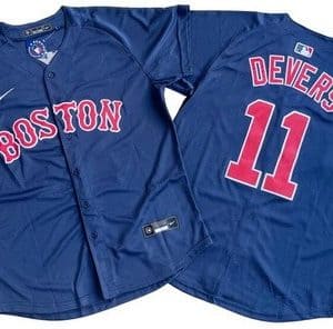 Boston Red Sox #11 Rafael Devers Navy Limited Jersey