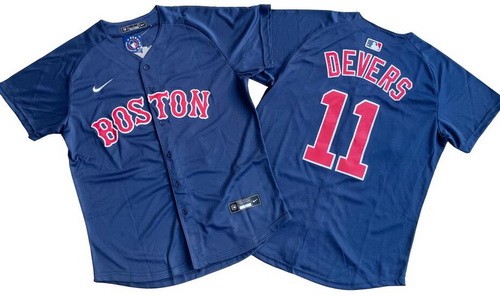 Boston Red Sox #11 Rafael Devers Navy Limited Jersey