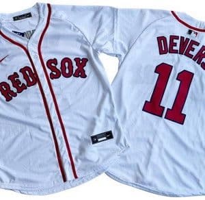 Boston Red Sox #11 Rafael Devers White Limited Jersey