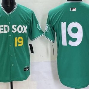 Boston Red Sox #19 Roman Anthony Green 2025 City Connect Limited Jersey