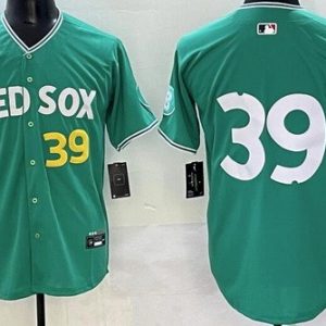 Boston Red Sox #39 Marcelo Mayer Green 2025 City Connect Limited Jersey