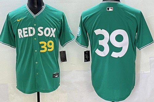 Boston Red Sox #39 Marcelo Mayer Green 2025 City Connect Limited Jersey