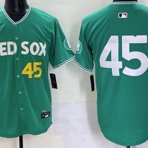 Boston Red Sox #45 Pedro Martinez Green 2025 City Connect Limited Jersey