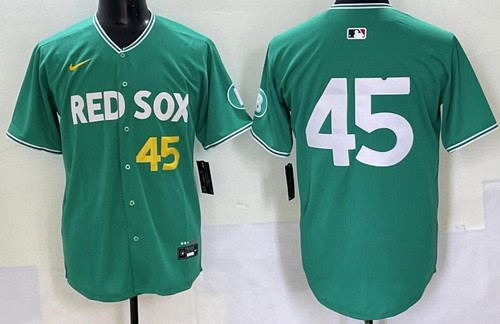 Boston Red Sox #45 Pedro Martinez Green 2025 City Connect Limited Jersey