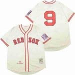 Boston Red Sox #9 Ted Williams Cream 1939 Throwback Jersey