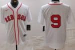 Boston Red Sox #9 Ted Williams White Cool Base Jersey