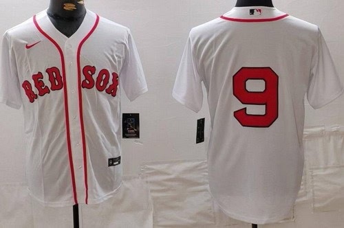 Boston Red Sox #9 Ted Williams White Cool Base Jersey