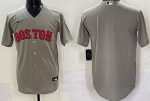 Boston Red Sox Blank Gray Cool Base Jersey