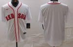 Boston Red Sox Blank White Cool Base Jersey