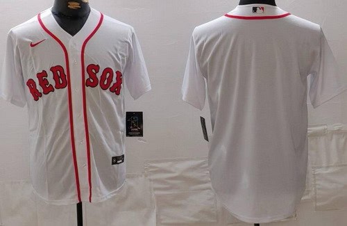 Boston Red Sox Blank White Cool Base Jersey