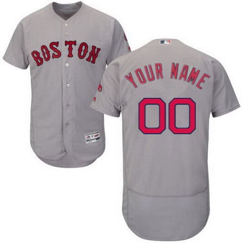 Boston Red Sox Customized Gray FlexBase Jersey