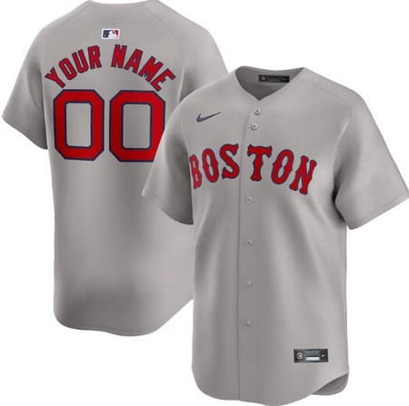 Boston Red Sox Customized Gray Limited Jersey