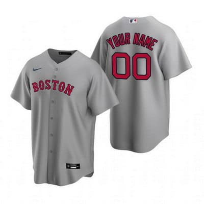 Boston Red Sox Customized Gray Road 2020 Cool Base Jersey