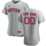 Boston Red Sox Customized Gray Road 2020 FlexBase Jersey