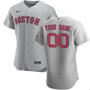 Boston Red Sox Customized Gray Road 2020 FlexBase Jersey