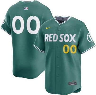 Boston Red Sox Customized Green 2025 City Connect Limited Jersey