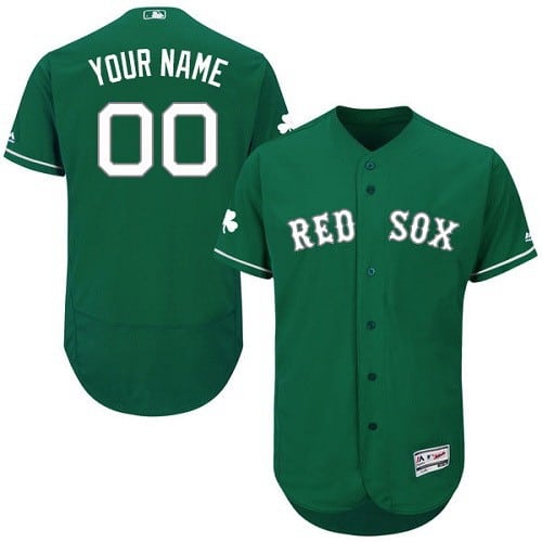 Boston Red Sox Customized Green Celtic FlexBase Jersey