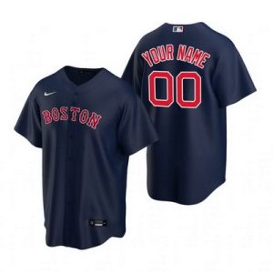 Boston Red Sox Customized Navy Alternate 2020 Cool Base Jersey