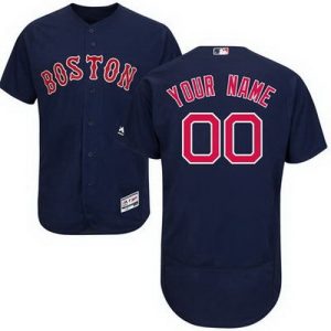 Boston Red Sox Customized Navy Blue FlexBase Jersey