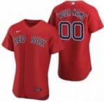 Boston Red Sox Customized Red Alternate Authentic Jersey