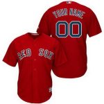 Boston Red Sox Customized Red Cool Base Jersey