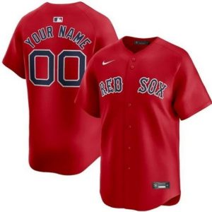 Boston Red Sox Customized Red Limited Jersey