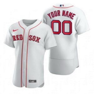 Boston Red Sox Customized White 2020 FlexBase Jersey